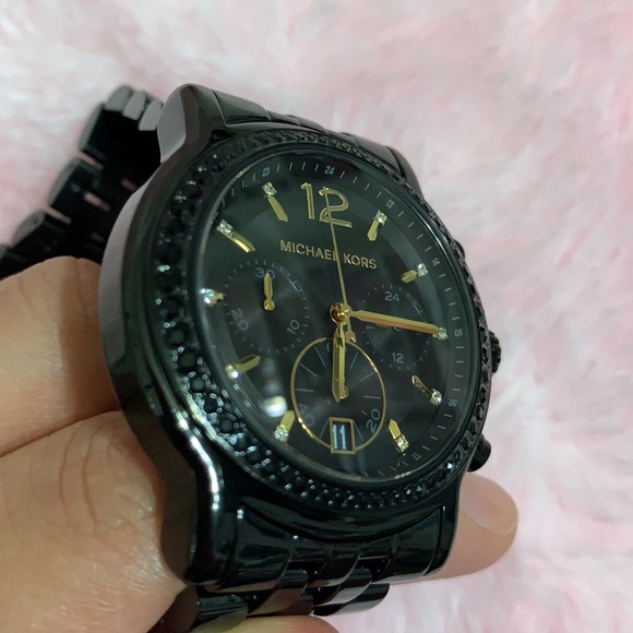 MK Baisley Chronograph Black Dial Black Watch main image 11